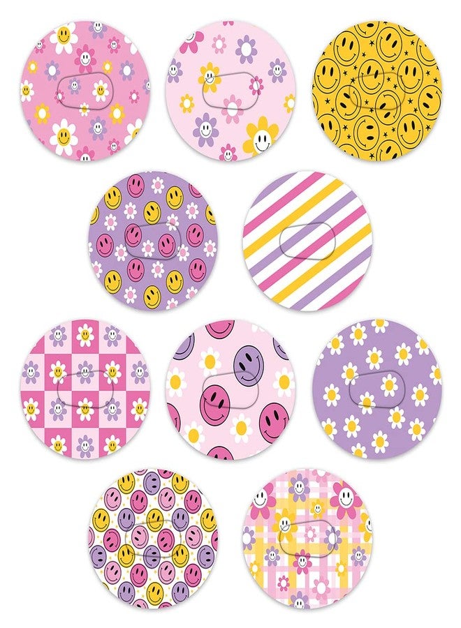 RockaDex Dexcom Adhesive Mix Design - Adhesive Patches with Split Backing, Easy to Apply x 10 Pack - Smiley (Dexcom G6) - Image 1